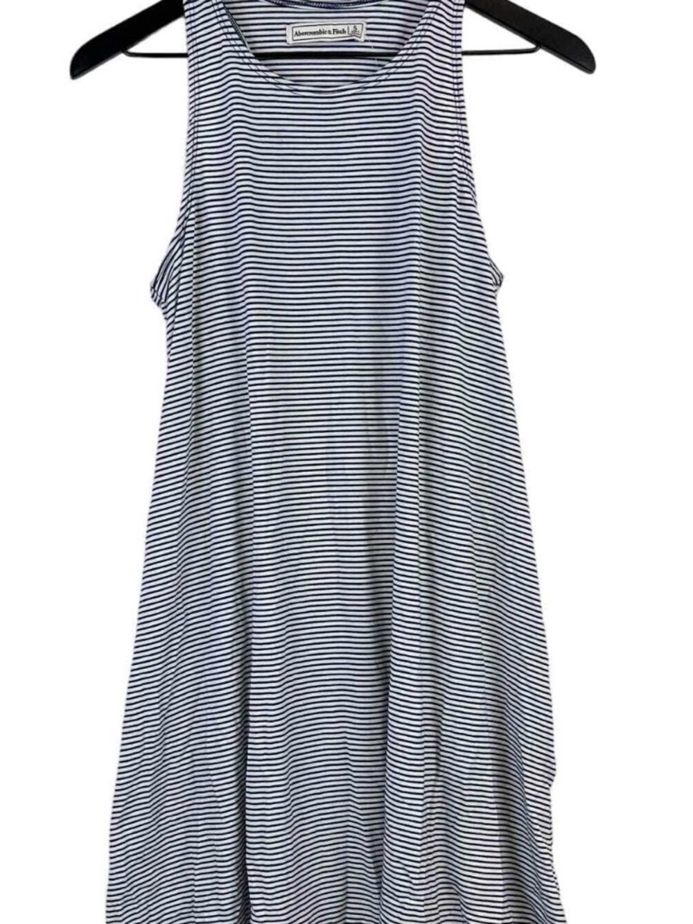 abercrombie kids Navy and White Striped Tank Dress